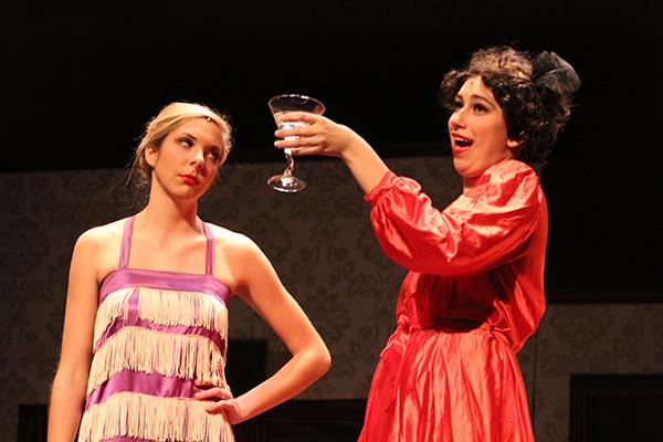 Junior Sam Suprenant as Janet Van De Graff and senior Carla Hardy as the Drowsy Chaperone.