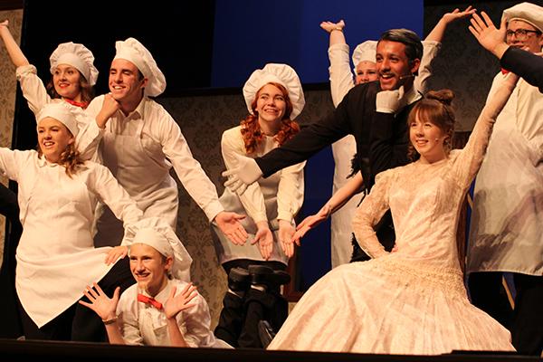 The cast of Drowsy feeling accomplished after successfully completing another scene.