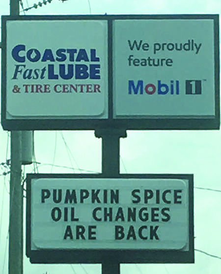 As more and more foods come with pumpkin spice flavors each fall, some are finding it hard to resist making fun of the trend. PHOTO BY BLAIR SMITH/NIGHTHAWK NEWS