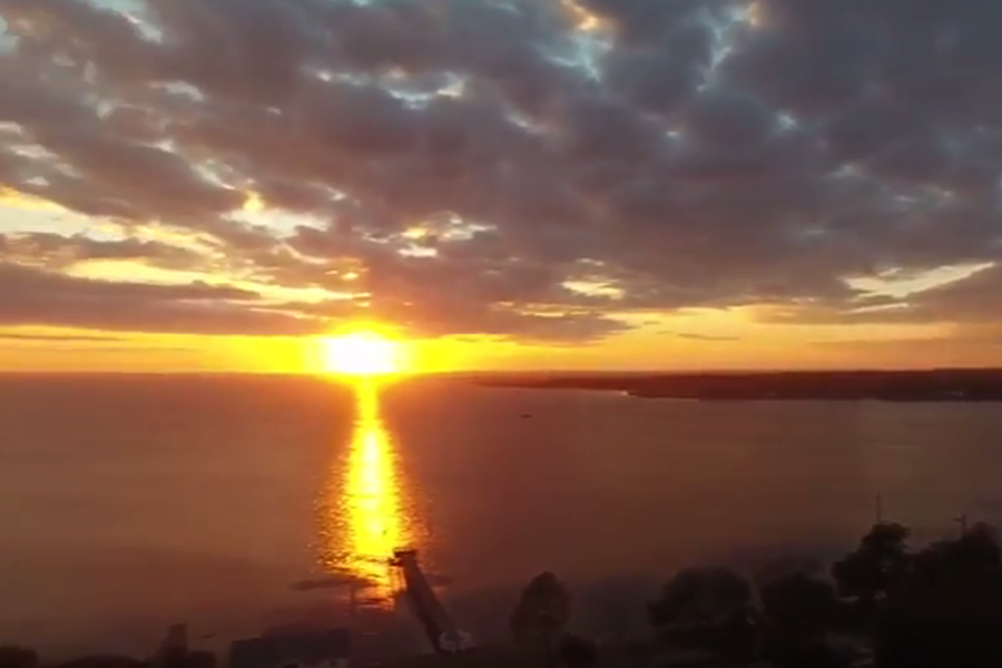 Video: Cold winter days still end with breathtaking OBX sunsets