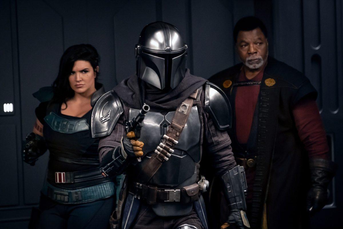 Gina Carano, Pedro Pascal and Carl Weathers star in Season 2 of "The Mandalorian." (Disney+/TNS)