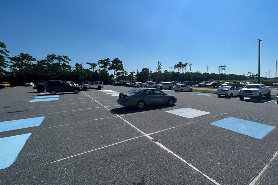 Parking spot painting